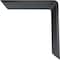 Ekena Millwork Countertop Support Steel Heavy Duty Bracket, Powder Coated Black 2 1/2"W x 6"D x 6"H BKTM02X06X06CSPBL - alternate 8